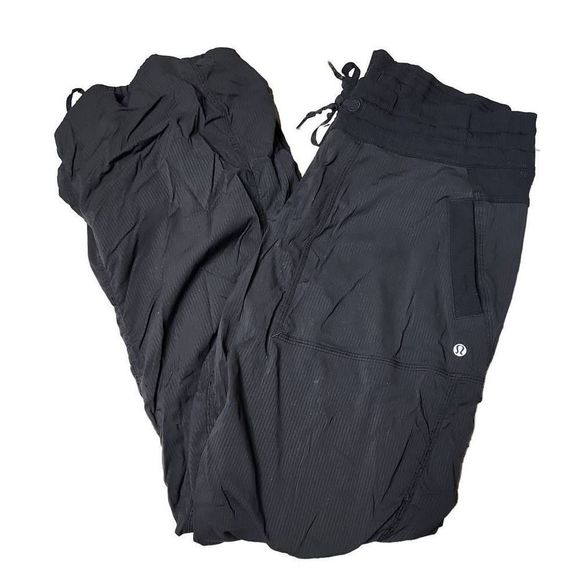 Lululemon lined dance studio pant black adjustable drawcor ankle 31" - Picture 1 of 13